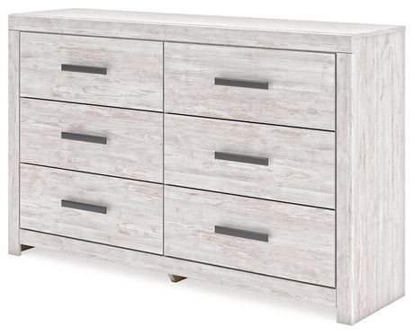 Cayboni Whitewash Full Panel Bed, Dresser and Nightstand from Ashley Furniture - Luna Furniture