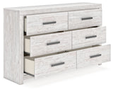 Cayboni Whitewash Full Panel Bed, Dresser and Nightstand from Ashley Furniture - Luna Furniture