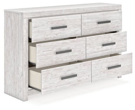 Cayboni Whitewash Full Panel Bed, Dresser and Nightstand from Ashley Furniture - Luna Furniture