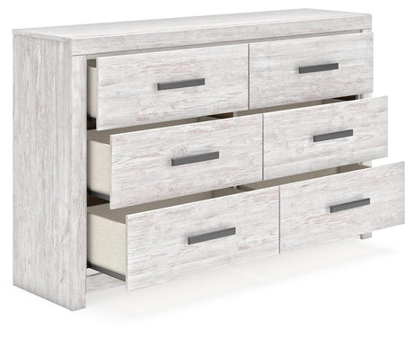 Cayboni Whitewash Full Panel Bed, Dresser and Nightstand from Ashley Furniture - Luna Furniture