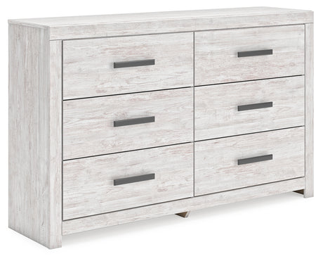 Cayboni Whitewash Full Panel Bed, Dresser and Nightstand from Ashley Furniture - Luna Furniture