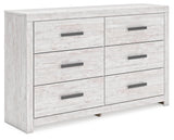 Cayboni Whitewash Full Panel Bed, Dresser and Nightstand from Ashley Furniture - Luna Furniture