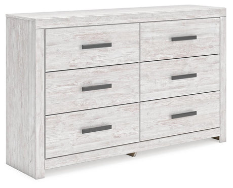 Cayboni Whitewash Full Panel Bed, Dresser and Nightstand from Ashley Furniture - Luna Furniture