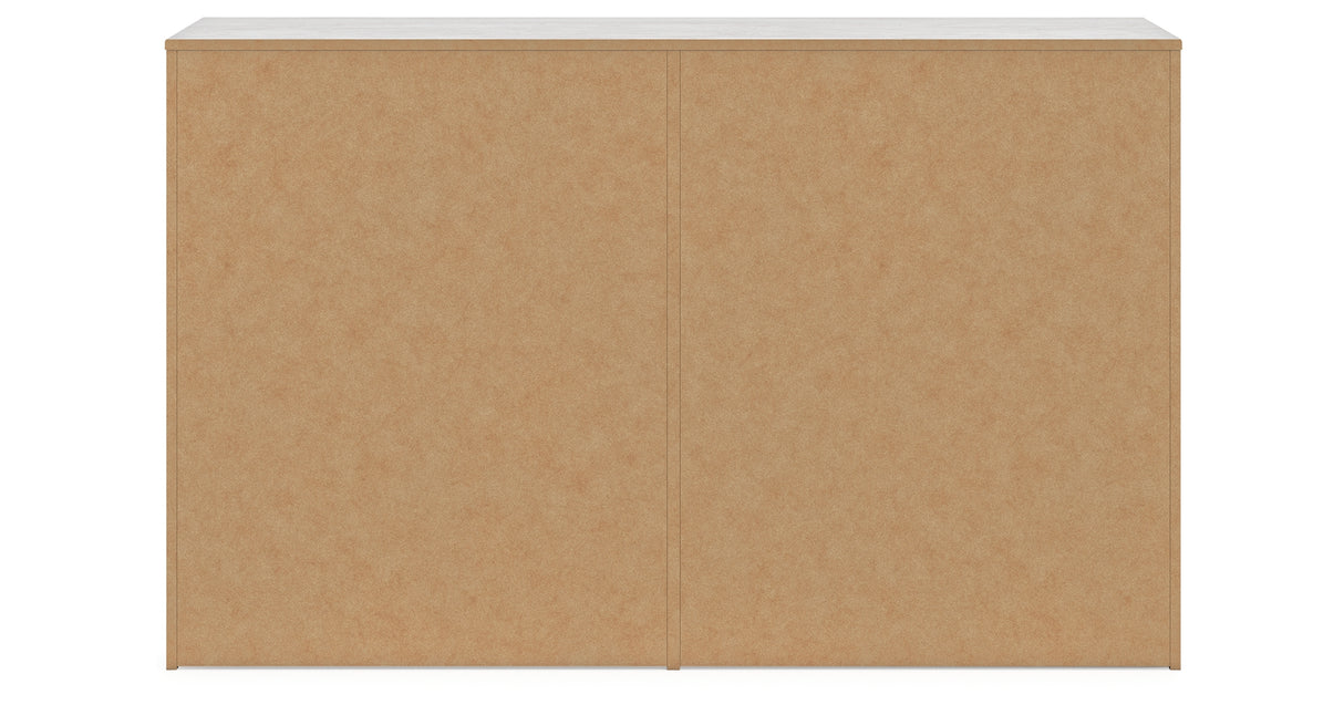 Cayboni Full Panel Bed with Dresser and 2 Nightstands in Whitewash from Ashley Furniture - Luna Furniture