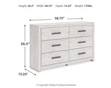 Cayboni Whitewash Full Panel Bed, Dresser and Nightstand from Ashley Furniture - Luna Furniture