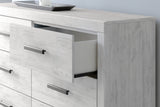 Cayboni King Panel Bed with Dresser and Nightstand in Whitewash from Ashley Furniture - Luna Furniture