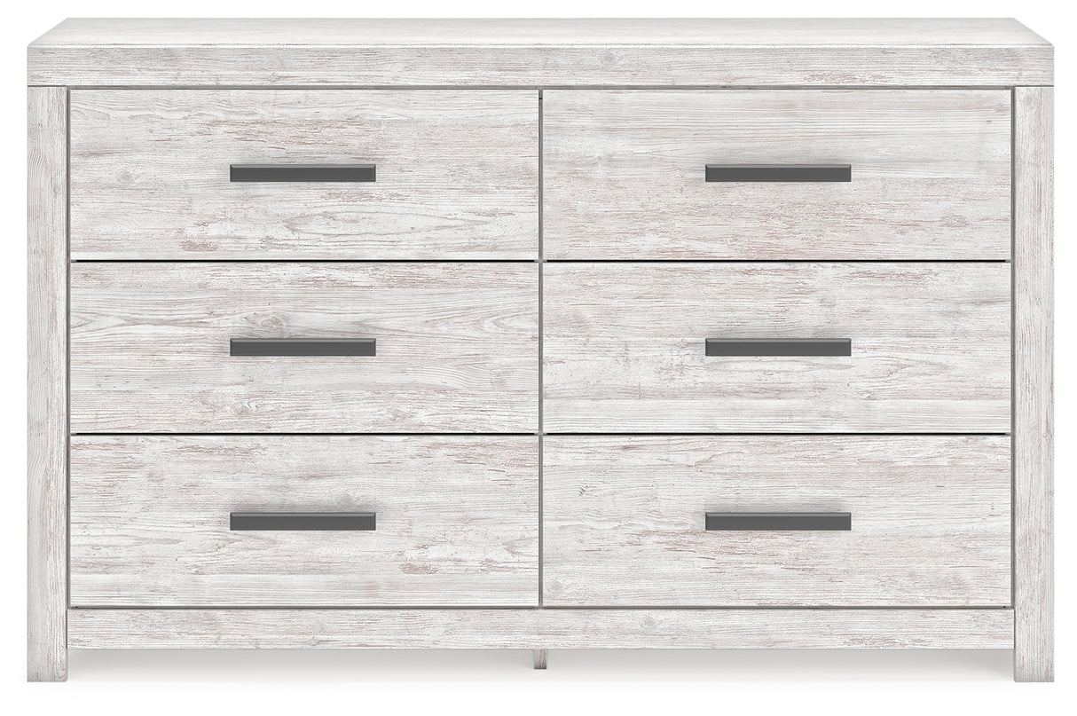 Cayboni Whitewash Full Panel Bed, Dresser and Nightstand from Ashley Furniture - Luna Furniture