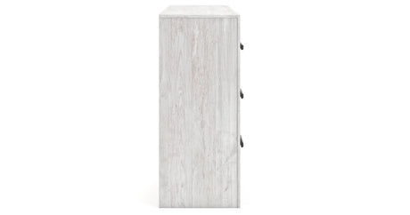 Cayboni Queen Panel Bed with Dresser and 2 Nightstands in Whitewash from Ashley Furniture - Luna Furniture