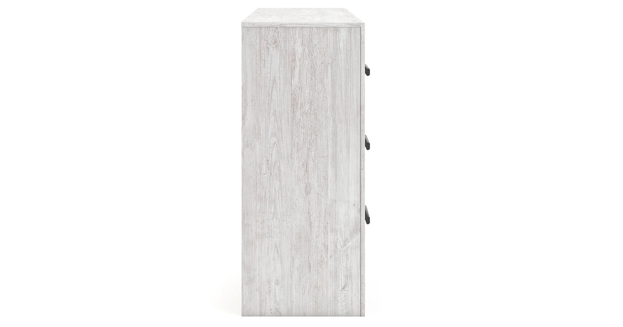 Cayboni King Panel Bed with Dresser and 2 Nightstands in Whitewash from Ashley Furniture - Luna Furniture