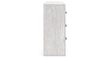 Cayboni King Panel Bed with Dresser and Nightstand in Whitewash from Ashley Furniture - Luna Furniture