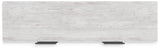 Cayboni Full Panel Bed with Mirrored Dresser in Whitewash from Ashley - Luna Furniture