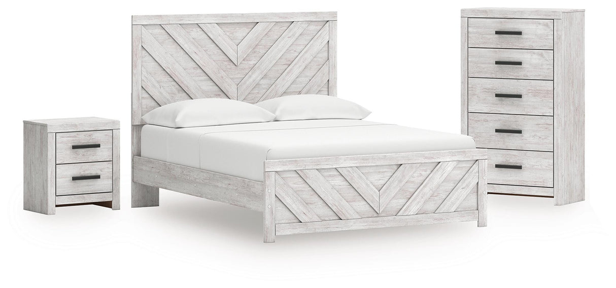 Cayboni Queen Panel Bed, Chest and Nightstand from Ashley - Luna Furniture