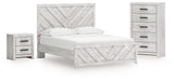 Cayboni Queen Panel Bed, Chest and Nightstand from Ashley - Luna Furniture