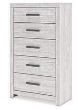 Cayboni Whitewash King Panel Bed, Dresser, Mirror, Chest and Nightstand from Ashley Furniture - Luna Furniture