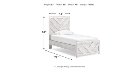 Cayboni Twin Panel Bed, Dresser and Chest from Ashley Furniture - Luna Furniture