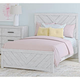 Cayboni Whitewash Full Panel Bed from Ashley - Luna Furniture