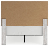 Cayboni Full Panel Bed with Mirrored Dresser in Whitewash from Ashley Furniture - Luna Furniture