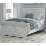 Cayboni Whitewash Queen Panel Bed from Ashley - Luna Furniture