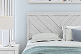 Cayboni Queen Panel Bed with Dresser and Nightstand in Whitewash from Ashley - Luna Furniture