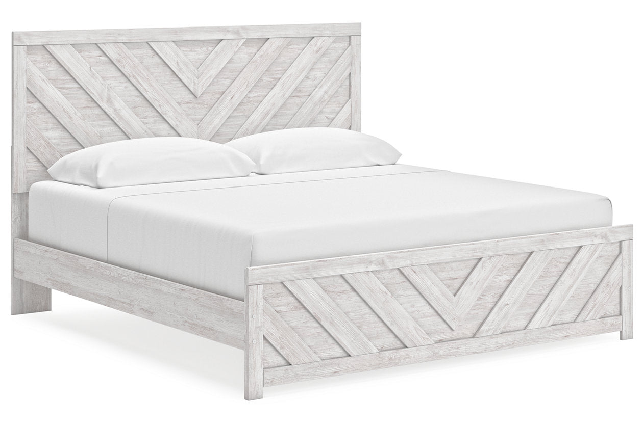 Cayboni Whitewash Panel Bedroom Set from Ashley - Luna Furniture