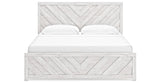 Cayboni King Panel Bed with Dresser and 2 Nightstands in Whitewash from Ashley Furniture - Luna Furniture
