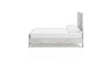Cayboni King Panel Bed with Mirrored Dresser and Chest in Whitewash from Ashley Furniture - Luna Furniture