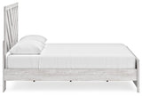 Cayboni Whitewash King Panel Bed from Ashley Furniture - Luna Furniture