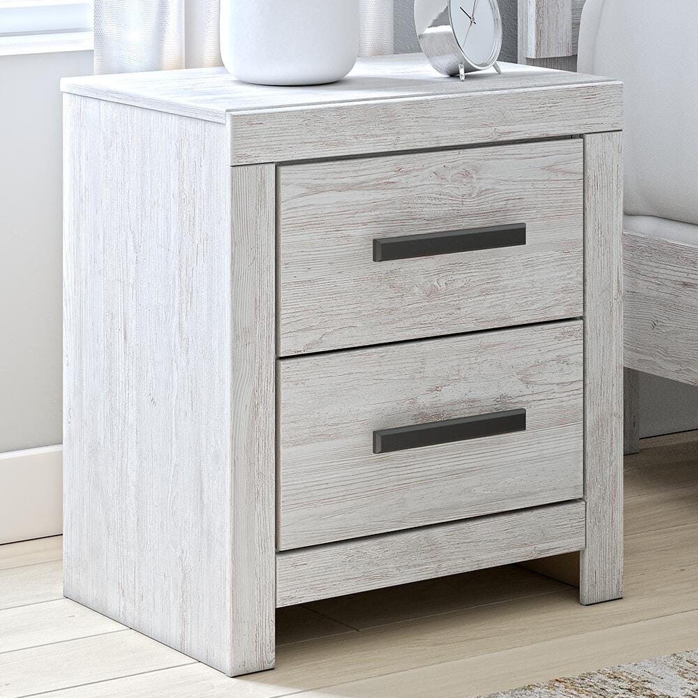 Cayboni Whitewash Nightstand from Ashley - Luna Furniture
