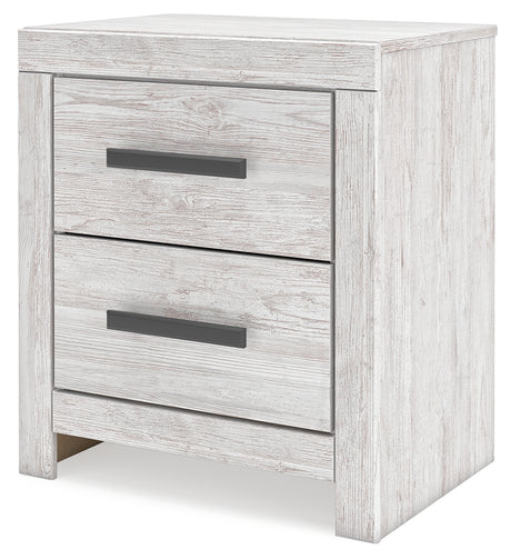 Cayboni Whitewash King Panel Bed, Dresser, Mirror, Chest and Nightstand from Ashley Furniture - Luna Furniture