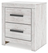 Cayboni Whitewash Full Panel Bed, Dresser, Mirror, Chest and 2 Nightstands from Ashley Furniture - Luna Furniture