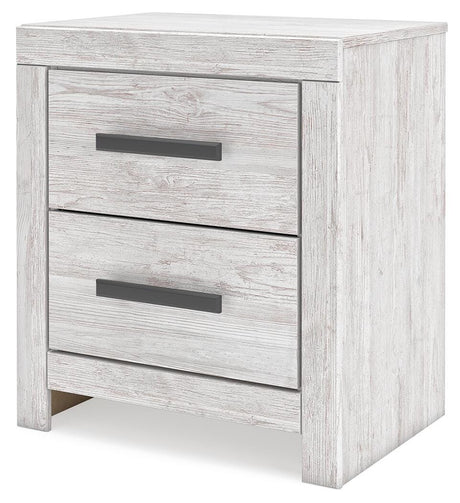 Cayboni Whitewash Queen Panel Bed, Chest and Nightstand from Ashley - Luna Furniture
