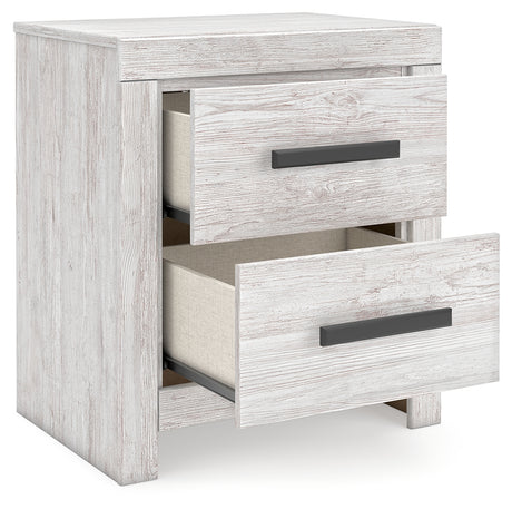 Cayboni Whitewash King Panel Bed, Dresser, Mirror, Chest and Nightstand from Ashley Furniture - Luna Furniture