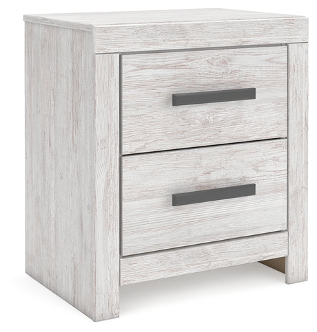 Cayboni Whitewash Full Panel Bed, Dresser, Mirror, Chest and 2 Nightstands from Ashley Furniture - Luna Furniture