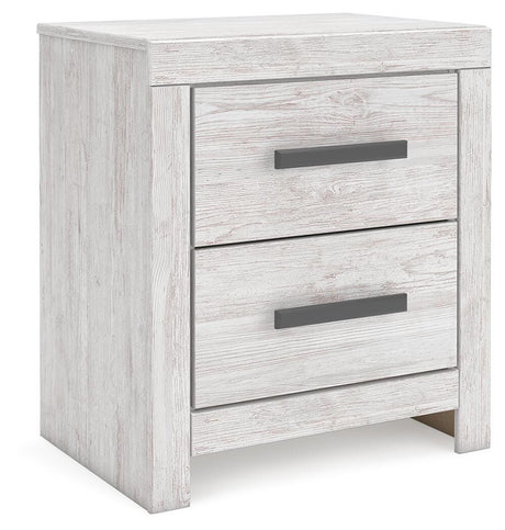 Cayboni Whitewash Queen Panel Bed, Chest and Nightstand from Ashley - Luna Furniture