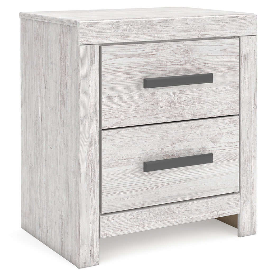 Cayboni Whitewash Full Panel Bed, Dresser and Nightstand from Ashley Furniture - Luna Furniture