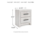 Cayboni Whitewash King Panel Bed, Dresser, Mirror, Chest and Nightstand from Ashley Furniture - Luna Furniture
