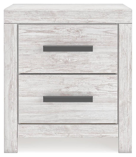 Cayboni Whitewash Queen Panel Bed, Chest and Nightstand from Ashley - Luna Furniture