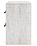 Cayboni Whitewash King Panel Bed, Dresser, Mirror, Chest and Nightstand from Ashley Furniture - Luna Furniture