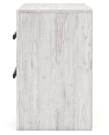 Cayboni Whitewash Queen Panel Bed, Chest and Nightstand from Ashley - Luna Furniture