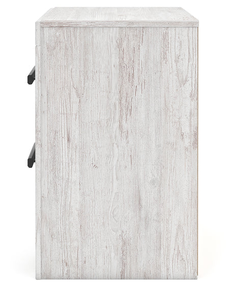 Cayboni Whitewash Full Panel Bed, Dresser, Mirror, Chest and 2 Nightstands from Ashley Furniture - Luna Furniture