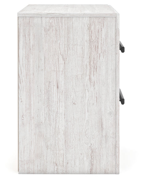 Cayboni Whitewash Full Panel Bed, Dresser, Mirror, Chest and 2 Nightstands from Ashley Furniture - Luna Furniture