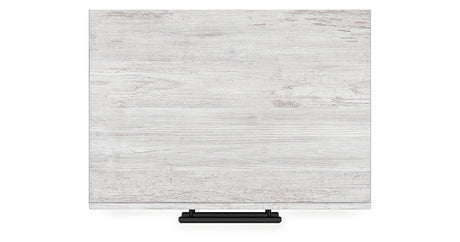 Cayboni Queen Panel Bed with Mirrored Dresser, Chest and 2 Nightstands in Whitewash from Ashley Furniture - Luna Furniture