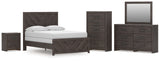Prendonea Full Panel Bed, Dresser, Mirror, Chest and Nightstand from Ashley Furniture - Luna Furniture