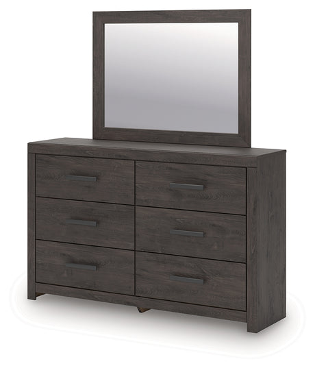 Prendonea Queen Panel Bed, Dresser and Mirror from Ashley Furniture - Luna Furniture