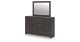 Prendonea Charcoal Dresser and Mirror from Ashley - Luna Furniture