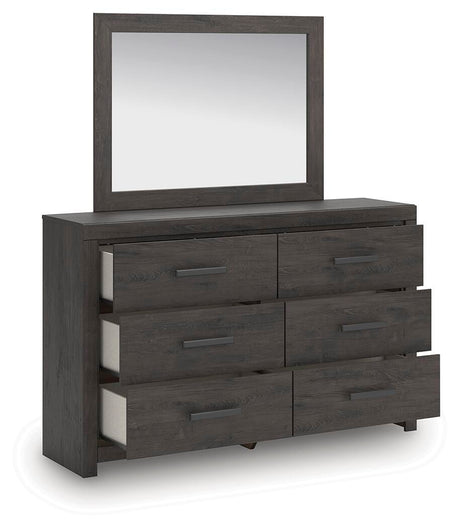 Prendonea Full Panel Bed, Dresser and Mirror from Ashley Furniture - Luna Furniture