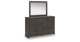 Prendonea Charcoal Dresser and Mirror from Ashley - Luna Furniture