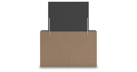 Prendonea Charcoal Dresser and Mirror from Ashley - Luna Furniture