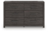 Prendonea Charcoal Dresser and Nightstand