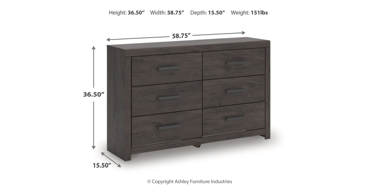 Prendonea King Panel Bed, Dresser and 2 Nightstands from Ashley - Luna Furniture
